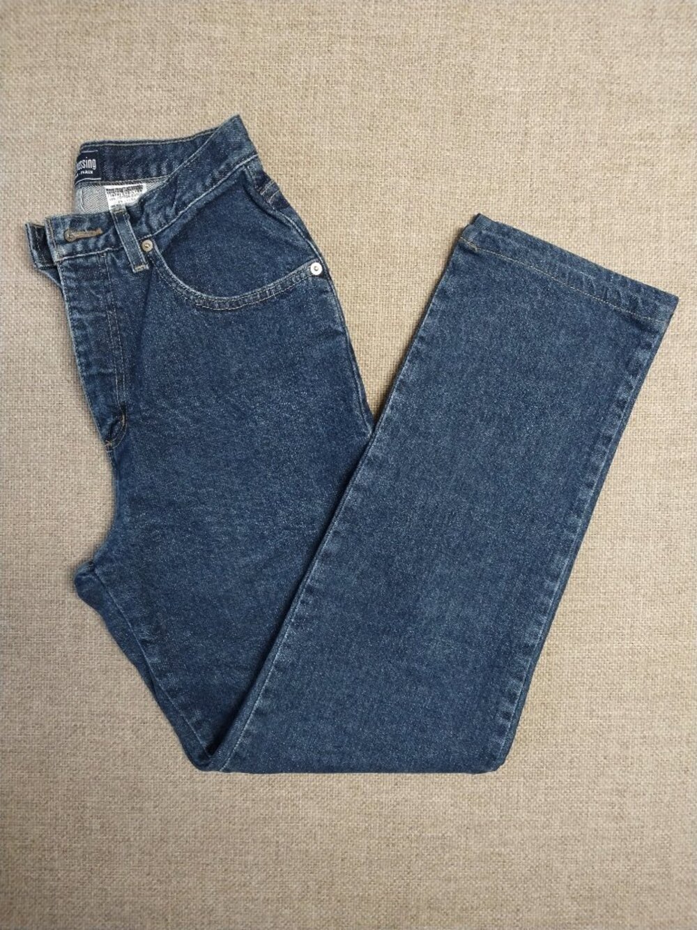 Vintage French Dressing High Waisted Mom Jeans Straight Tapered Leg Denim Size 6